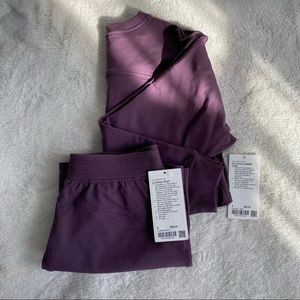 Lululemon All Yours Cropped Crew + LA Boxer Short Set